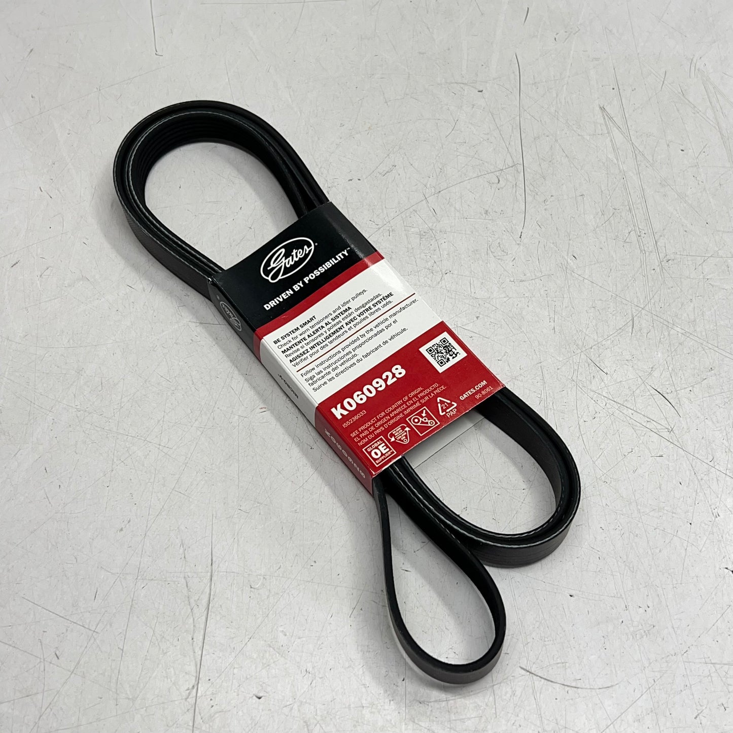 GATES Micro-v Serpentine Belt for Land Rover Vehicles  6 Rib 93-3/16" K060928