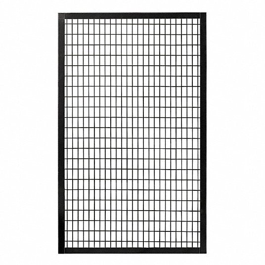 Z@ SAF-T-FENCE Wire Fence Panel 94”x58” Jet Black RAL9005 (AS-IS)