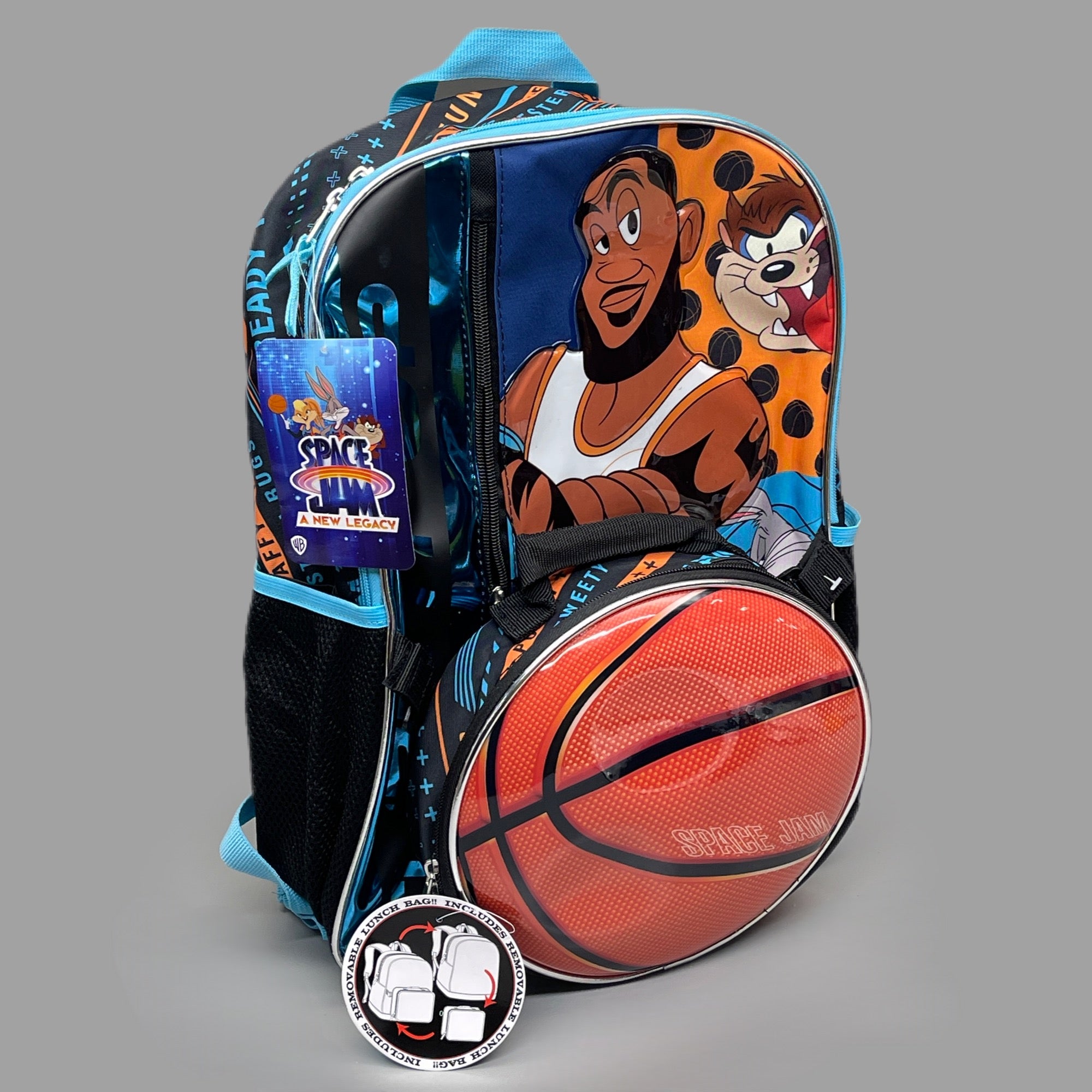 ACCESSORY INNOVATIONS Space Jam LeBron James Backpack Lunch Bag Bl PayWut