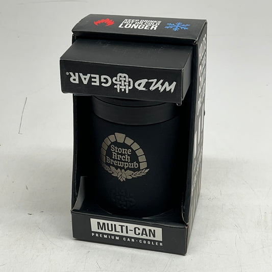 ZA@ WYLD GEAR Multi Can Cooler W/ Stone Arch Brewpub Company Logo  Any 12 oz Cans Black MC-BLACK
