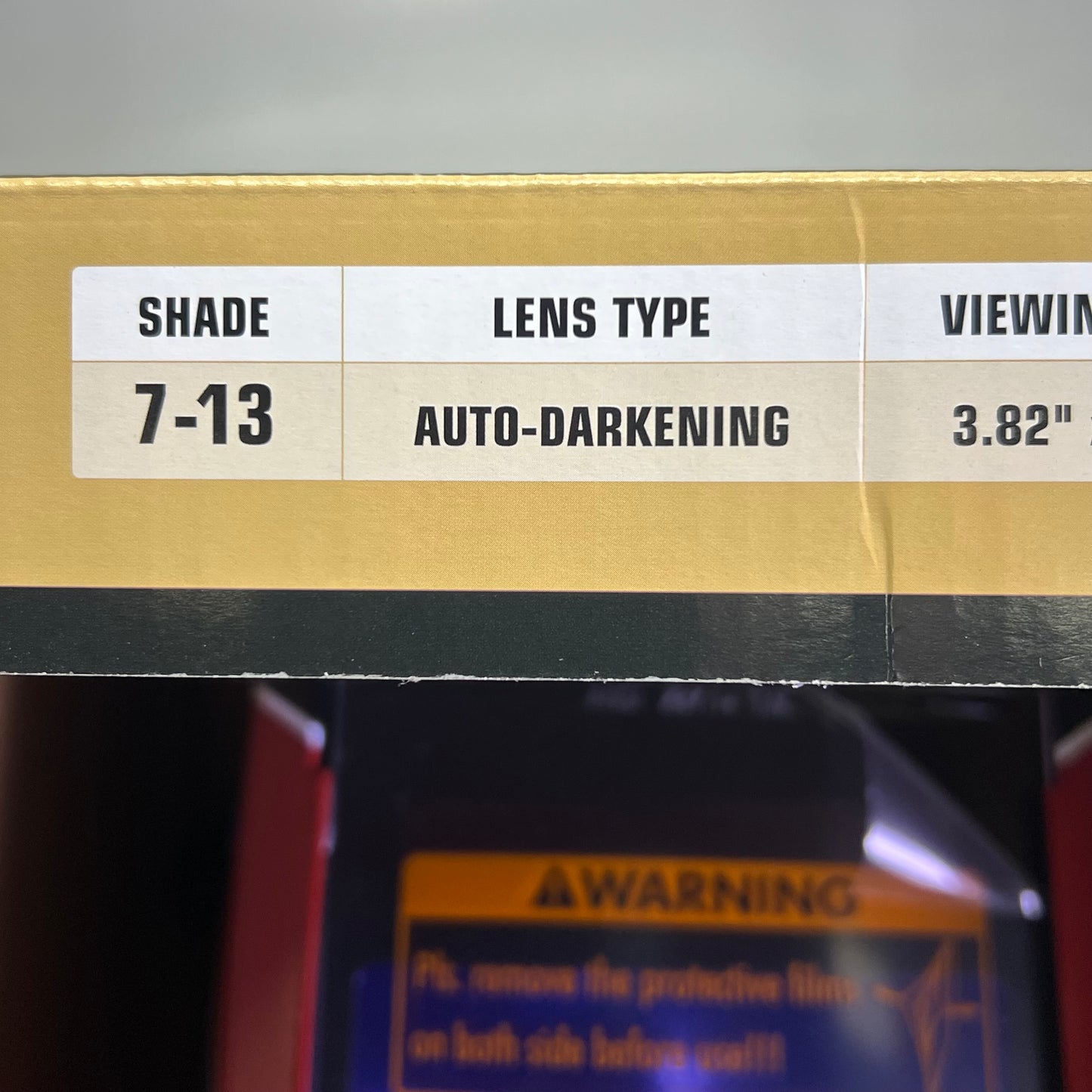 LINCOLN ELECTRIC Red Fierce Welding Helmet 7-13 Shade Red/Black K3063-1