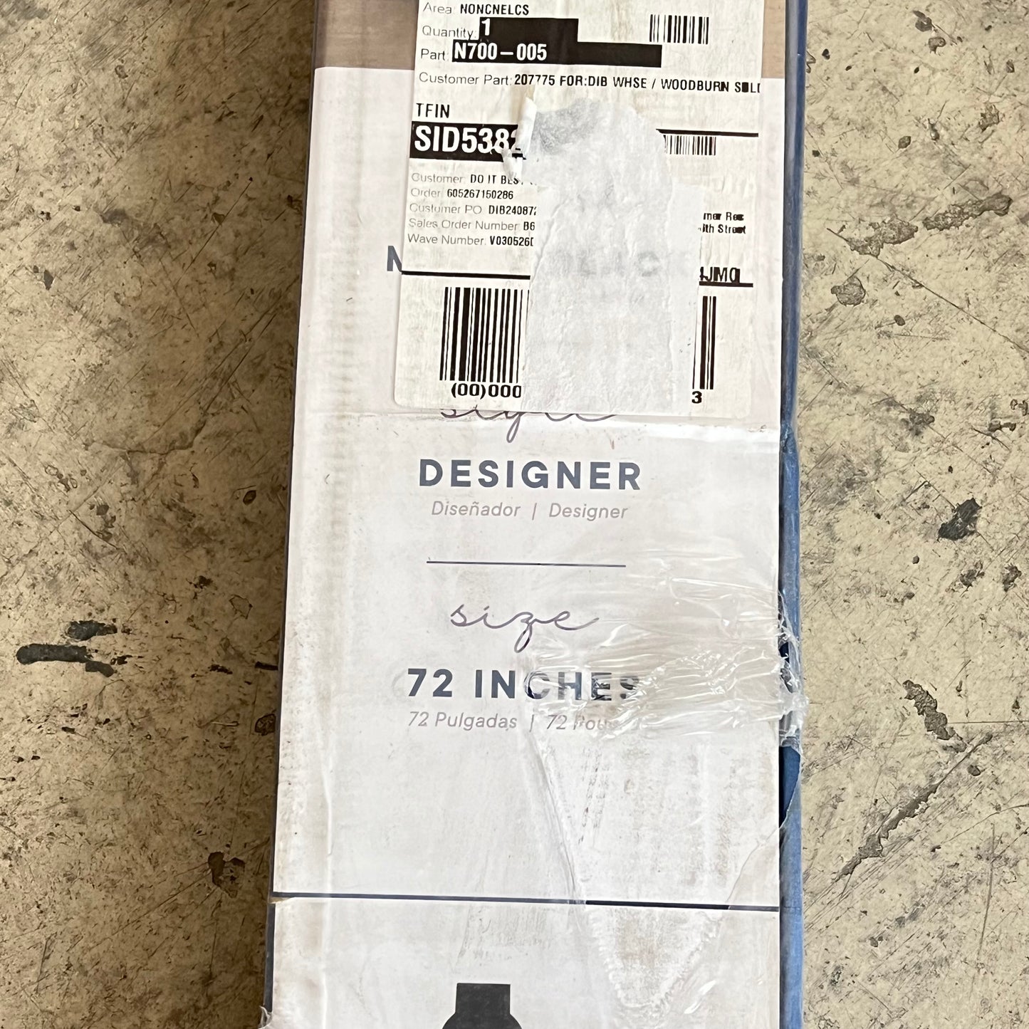 NATIONAL HARDWARE Designer Barn Door Kit 72"L Track Steel Matte Black N700-005