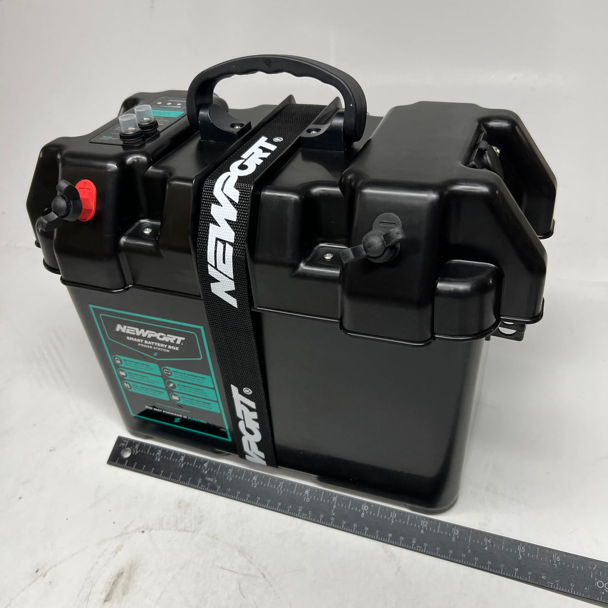 NEWPORT Smart Battery Box Sz 13"L x 12"H - Black