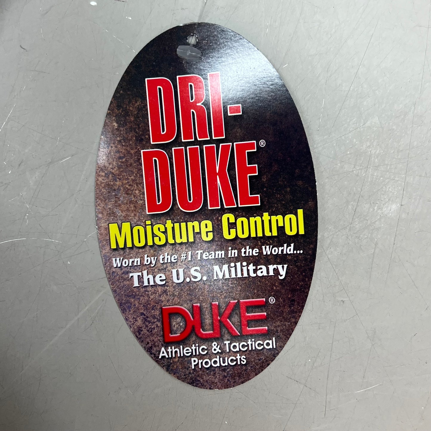 DUKE DRI Nylon/Spandex Tight Fit Military T-Shirt Men's Sz L Coyote Tan T45499BG