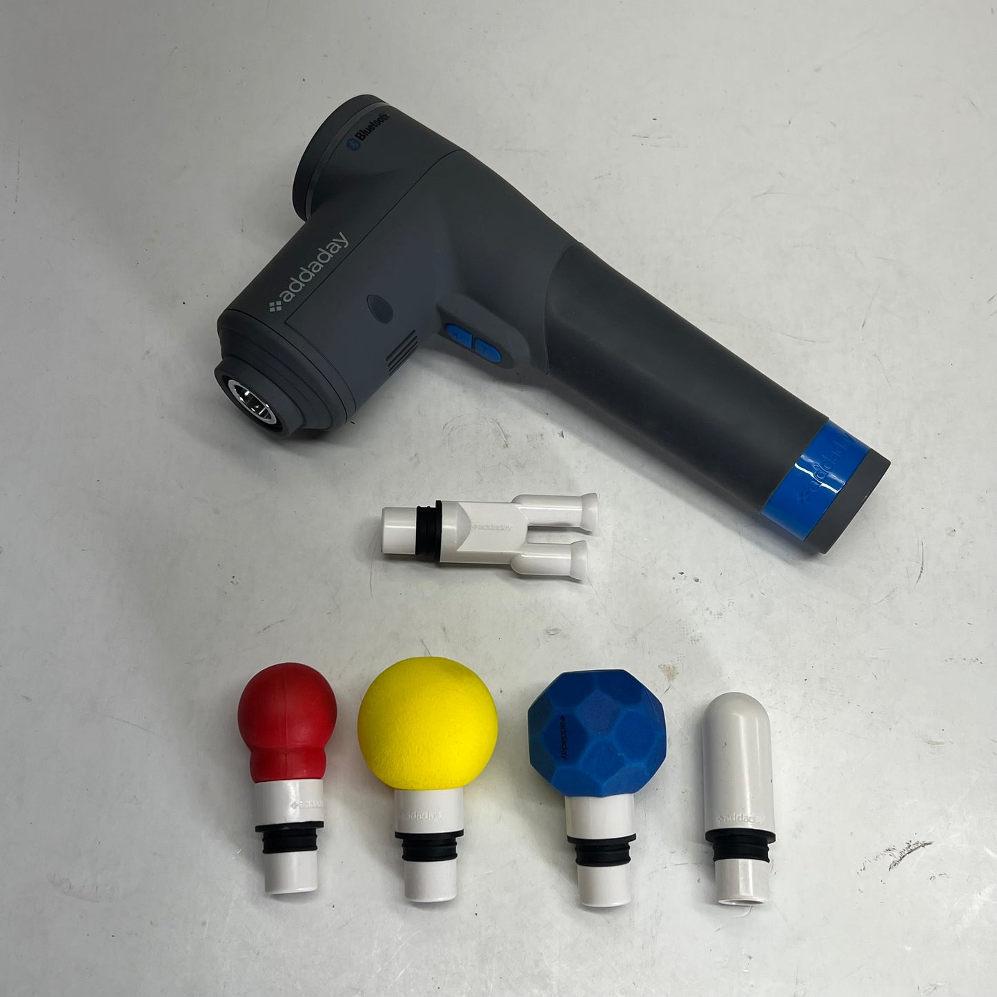 ZA@ ADDADAY Biozoom Edge Percussion Bluetooth Massager Gun Gray (As-is)