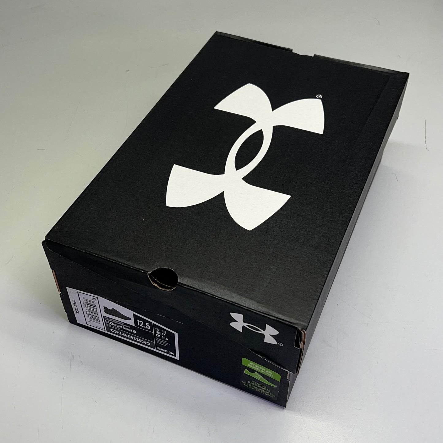 UNDER ARMOUR UA Charged Assert 10 Lightweight Sneaker Men's Sz 12.5 Black