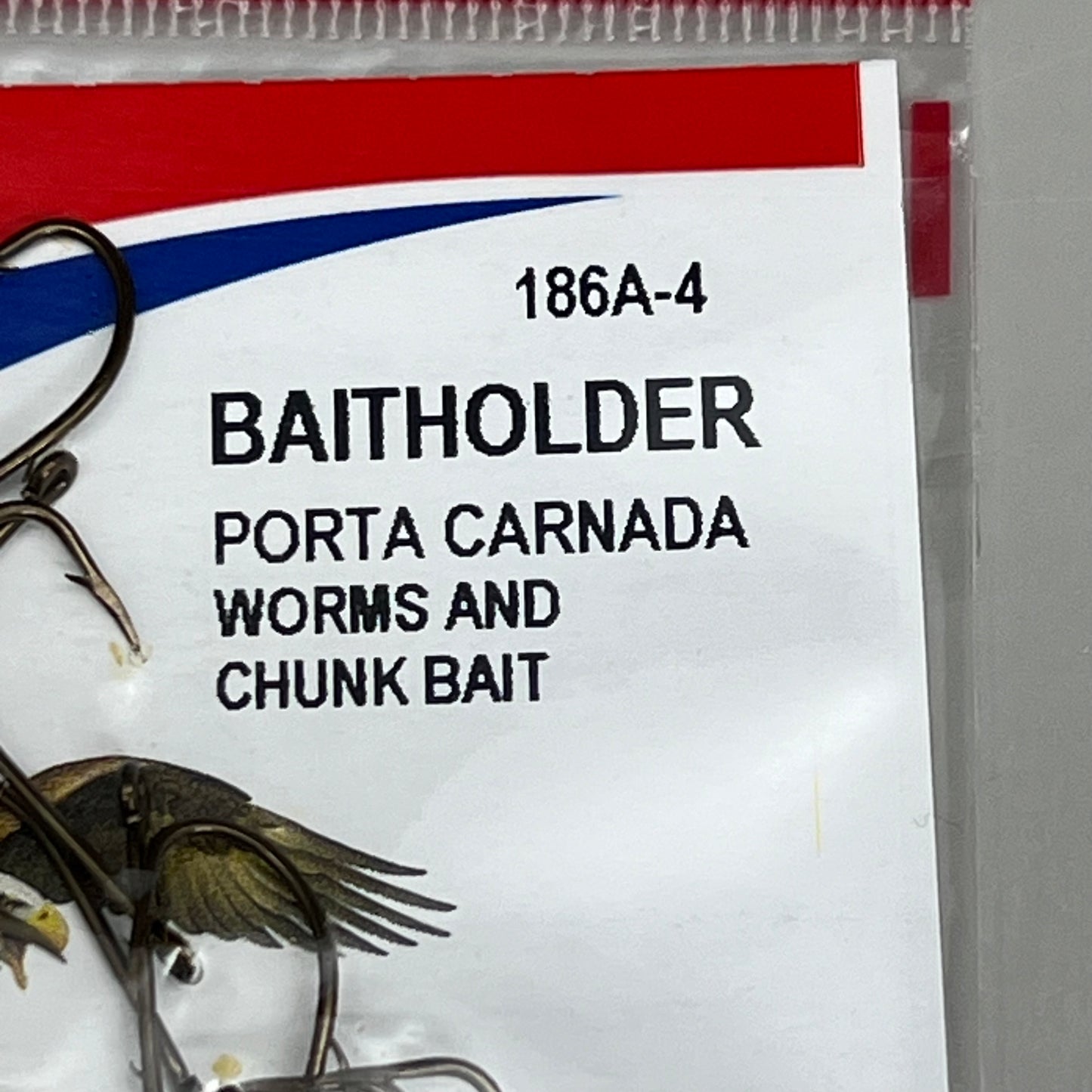 EAGLE CLAW (5 PACK) Offset Worm & Chunk Bait Holder Bronze #4 10pc 186A-4