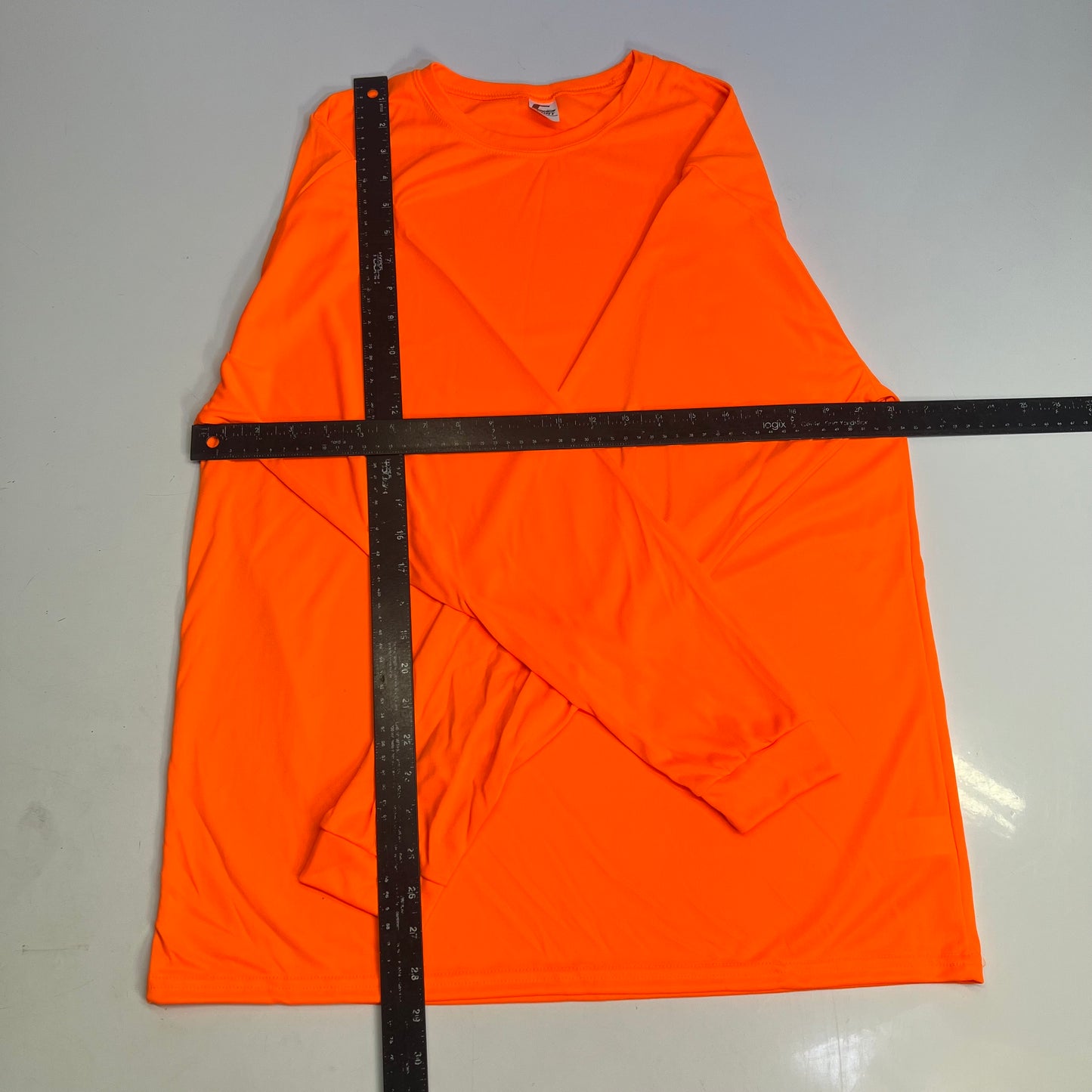 C2 SPORT (5 PACK) Long Sleeve Work Shirts Men's Sz L Safety Orange 510400