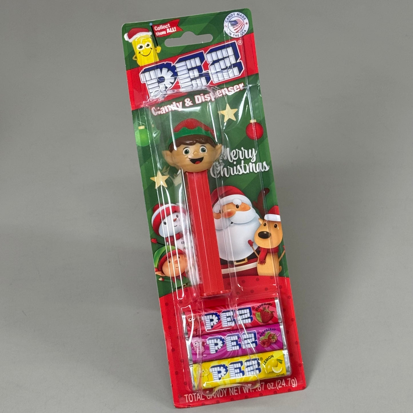 ZA@ PEZ (12 PACK) Christmas Charter Candy Dispenser Assortment 3 Rolls Candy Per Package BB 04/29 Damaged Packaging