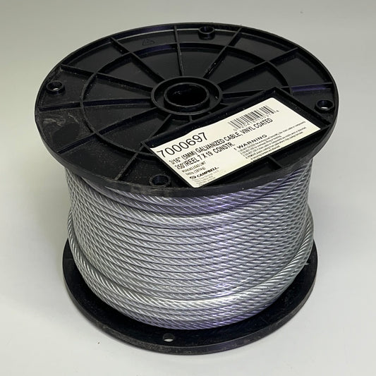 CAMPBELL High Strength Vinyl Coated Galvanized Reel Cable 3/16" X 250' 7000697