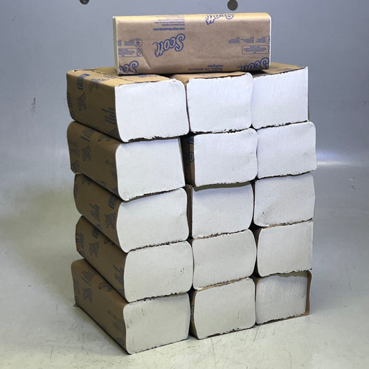ZA@ SCOTT (4000 Sheets) Multi-Fold Towels Sz 9.2" x 9.4", White