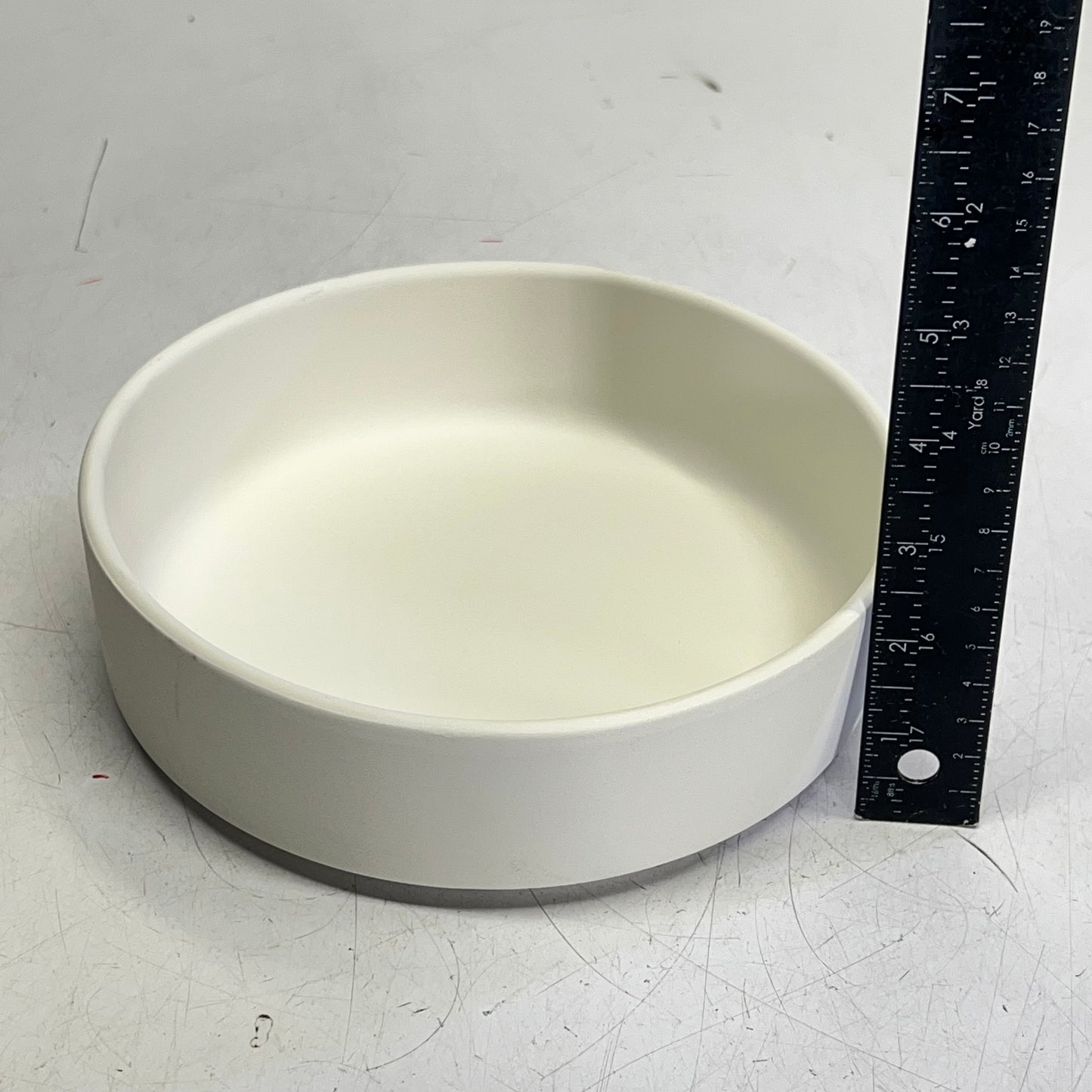 ZA@ GARE (2 PACK) Blank Ceramic Edgeware Bowl for Painting & Glazing 2.25x8" Dia 2162 D