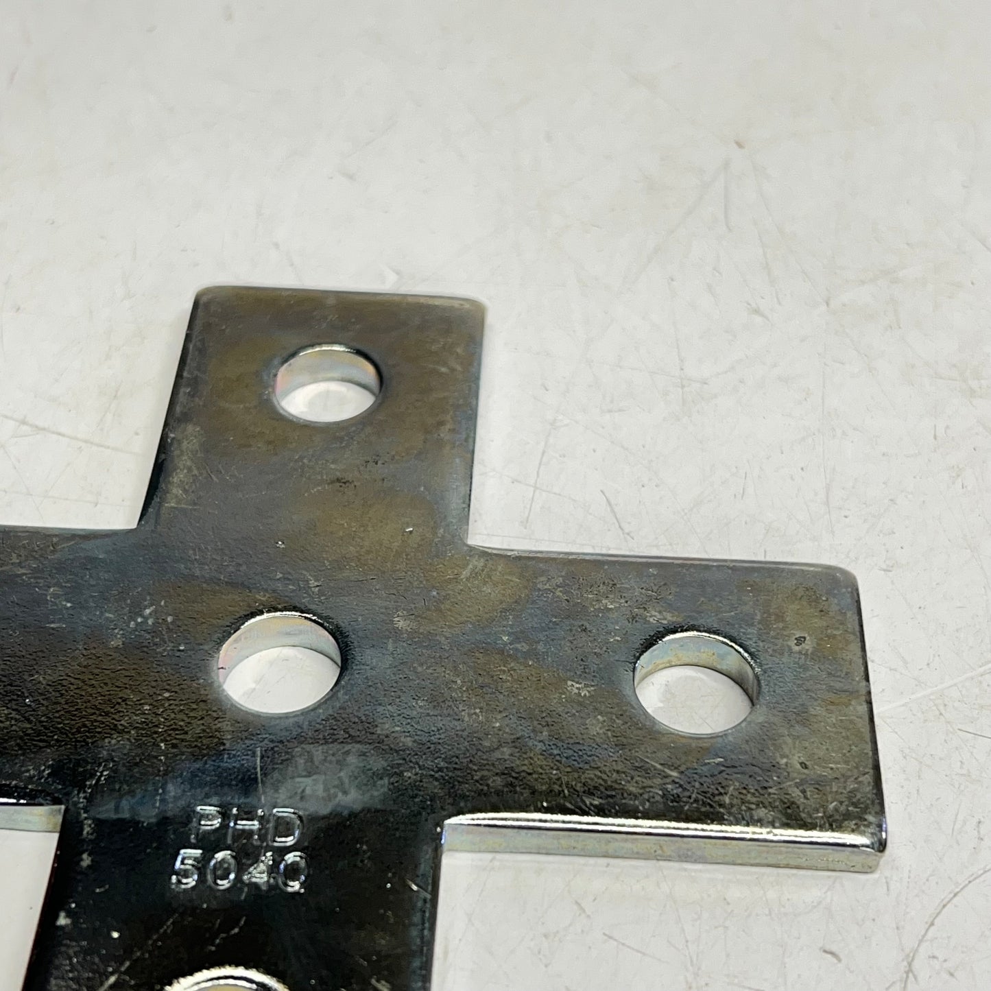 PHD MANUFACTURING (2 PACK) 5-hole Cross Plate 9/16″ 13/16″ 1-7/8” Silver 5040