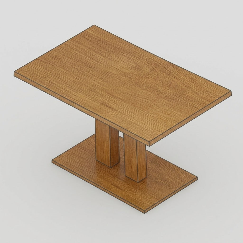 ZA@ Dining Table Sz 50.8"L x 31.9"W x 6.3"H JA2040-117