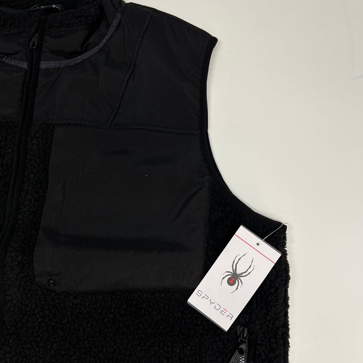 SPYDER Bandit Sherpa Vest Versatile Layer Men's Sz XL Black S17965-BK