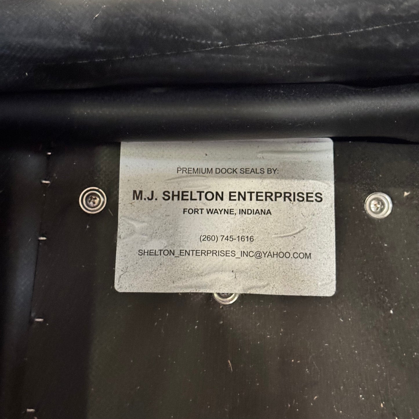 M.J SHELTON ENTERPRISES Loading Dock Shelters Premium Dock Seals Damaged