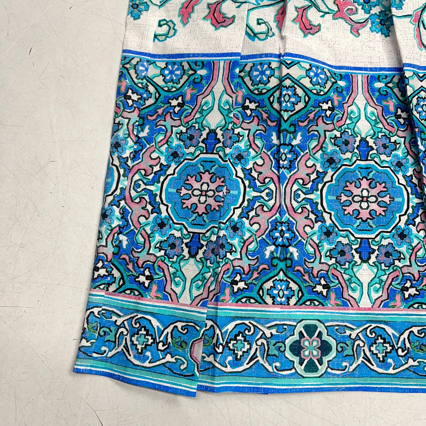 SHOSHANNA Alma Dress Flattering Midi Stretch Cotton Women's Sz 0 Sky Blue Multi