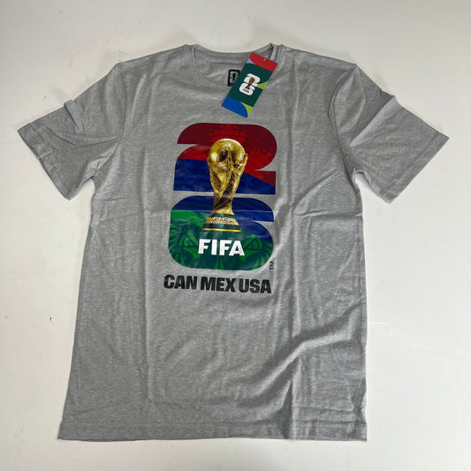 FIFA STORE Official Licensed Product World Cup 2026 Tee Shirt Unisex Sz XXL Grey