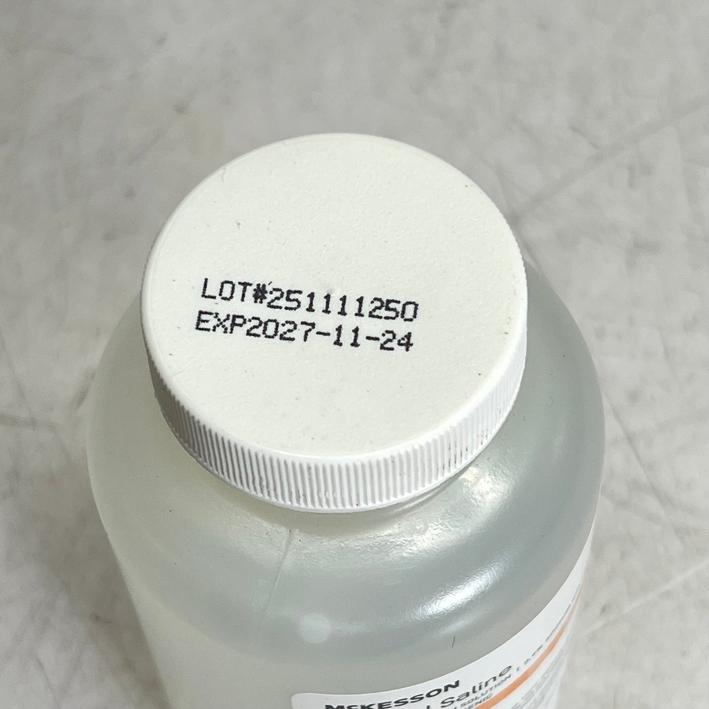 ZA@ MCKESSON (4 PACK) Usp Normal Saline Irrigation Solution Sterile 250 ml 37-6270 BB 11/27