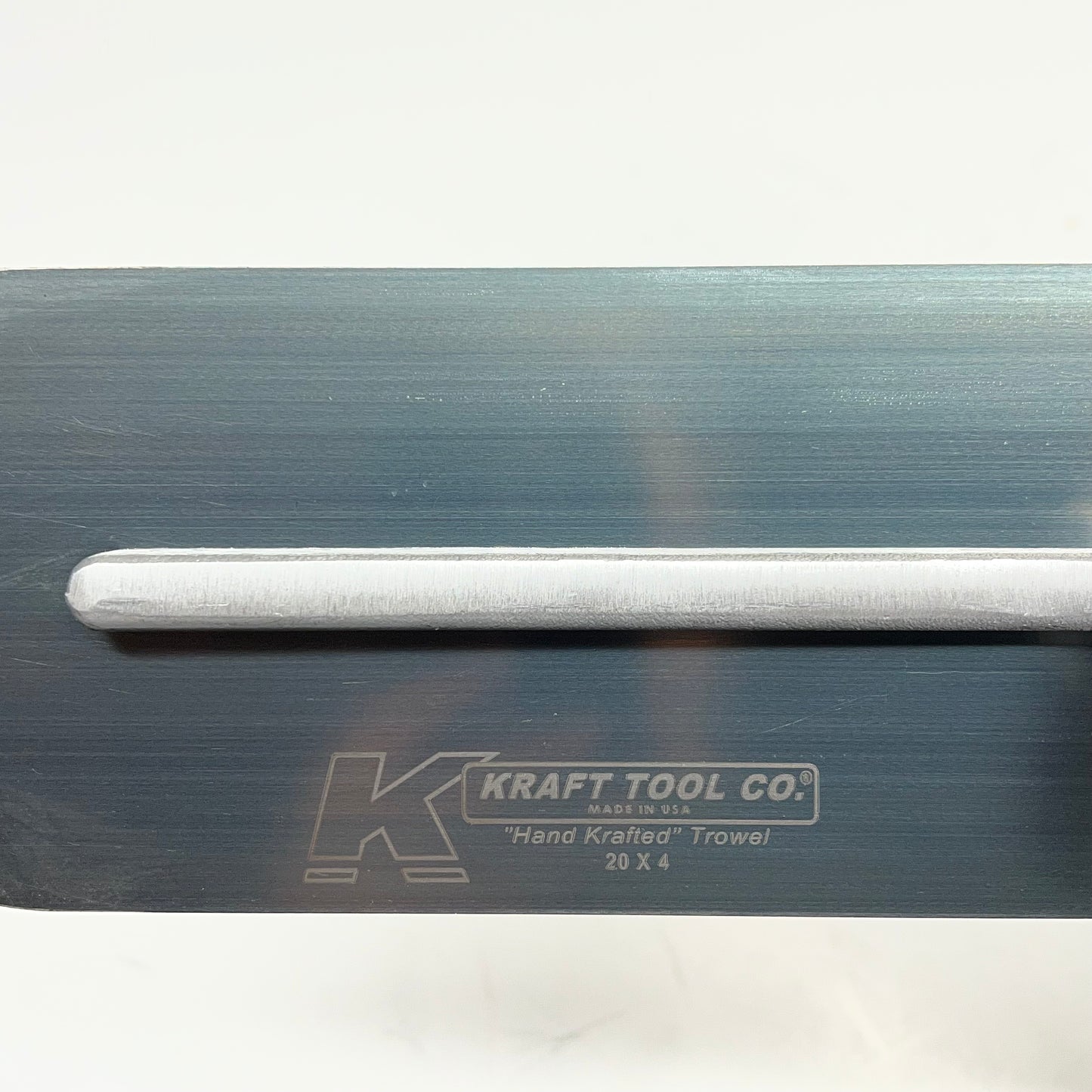 KRAFT TOOLS Professional Grade Pool Trowel 20L"x4" L Blue Steel CF739B