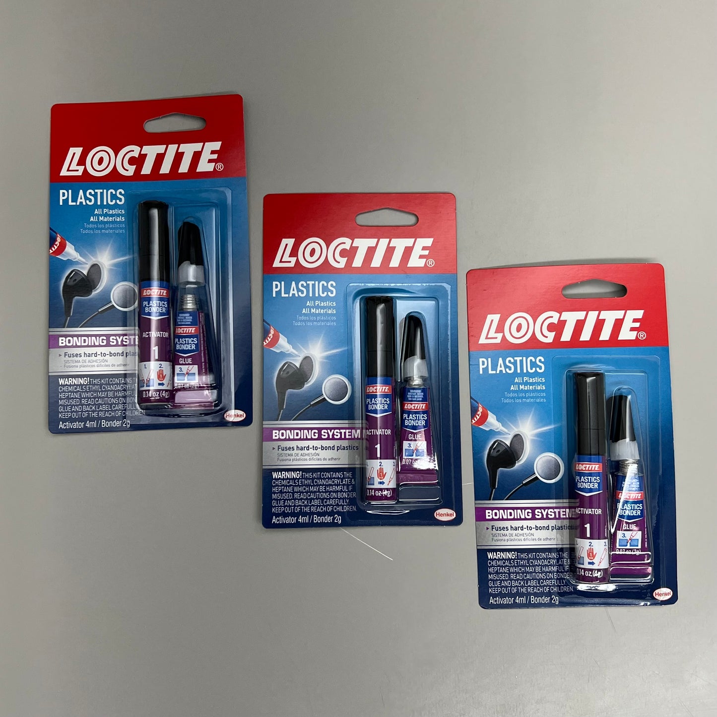 HENKEL LOCTITE (3 PACK) Plastic Bonding Pen & Tube All Plastics/Materials 681925