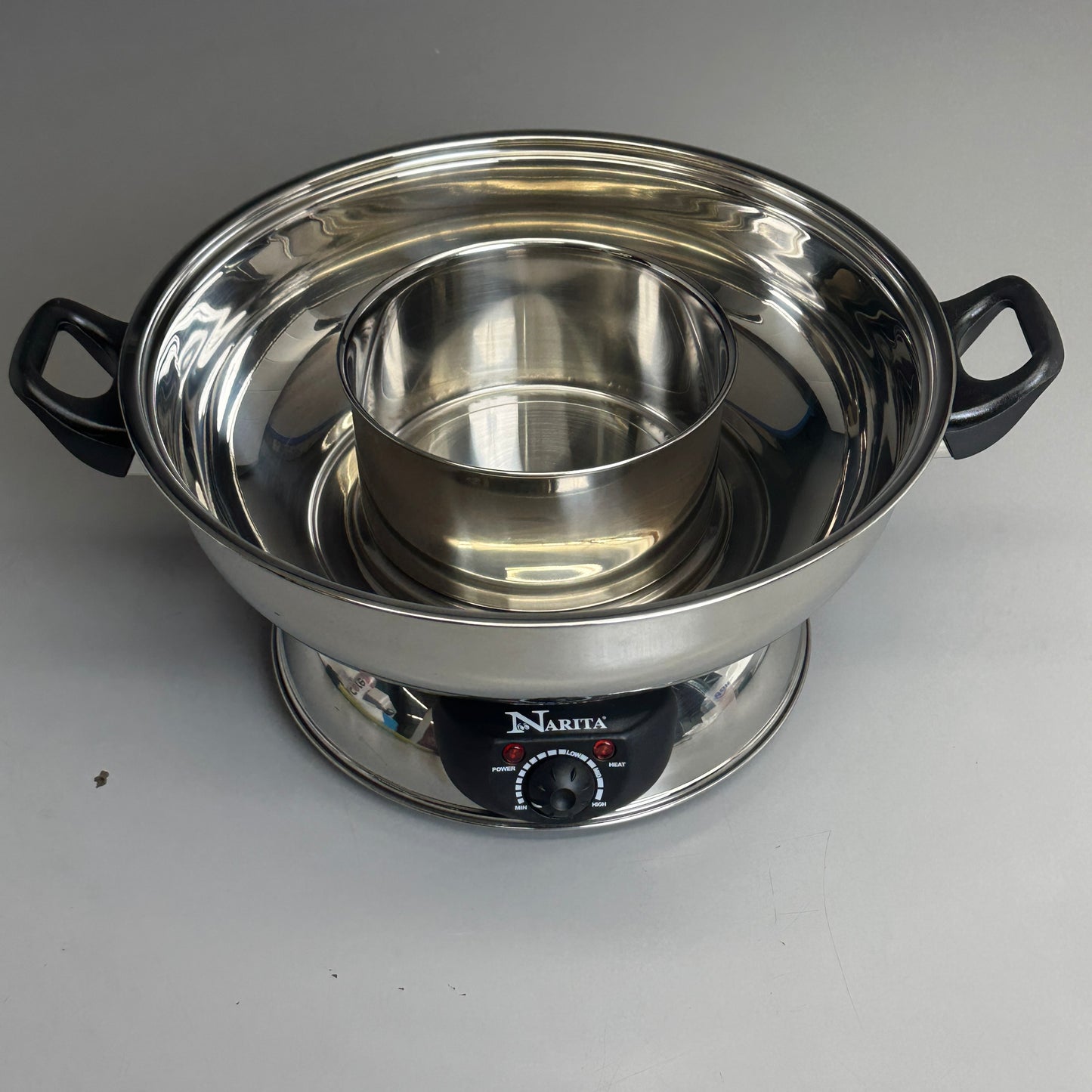 NARITA Electric Stainless Steel 2 Way Hot Pot 4.5qt NEC-3016