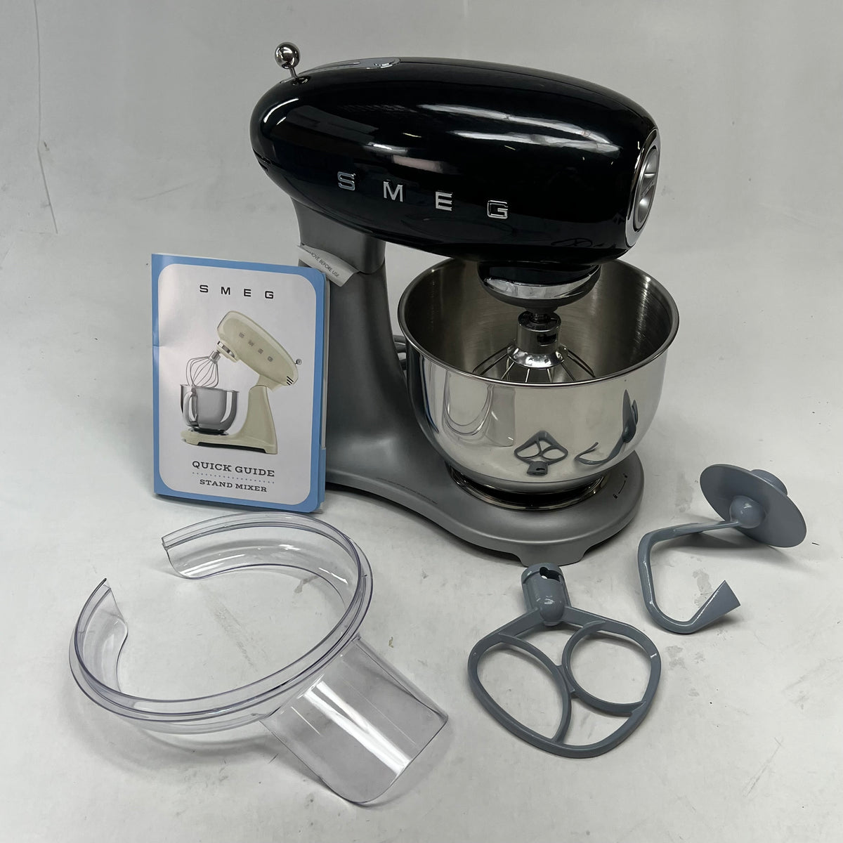 SMEG Kitchen Stand Mixer Full Color 50's Style 600w Black SMF03PBEU