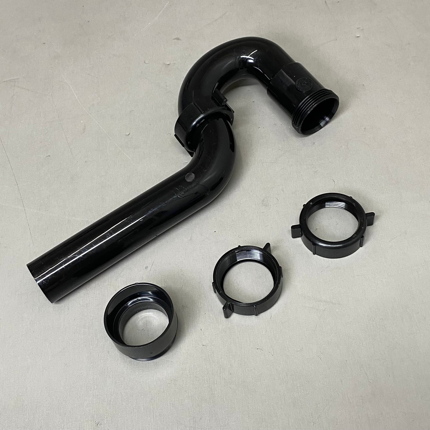 PROFLO Plastic P-Trap Slip Joint PVC Marvel Connector 1-1/4" Black PFPTP101