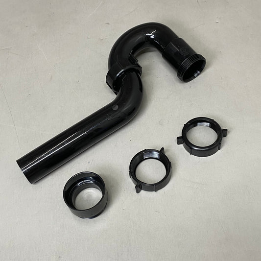 PROFLO Plastic P-Trap Slip Joint PVC Marvel Connector 1-1/4" Black PFPTP101