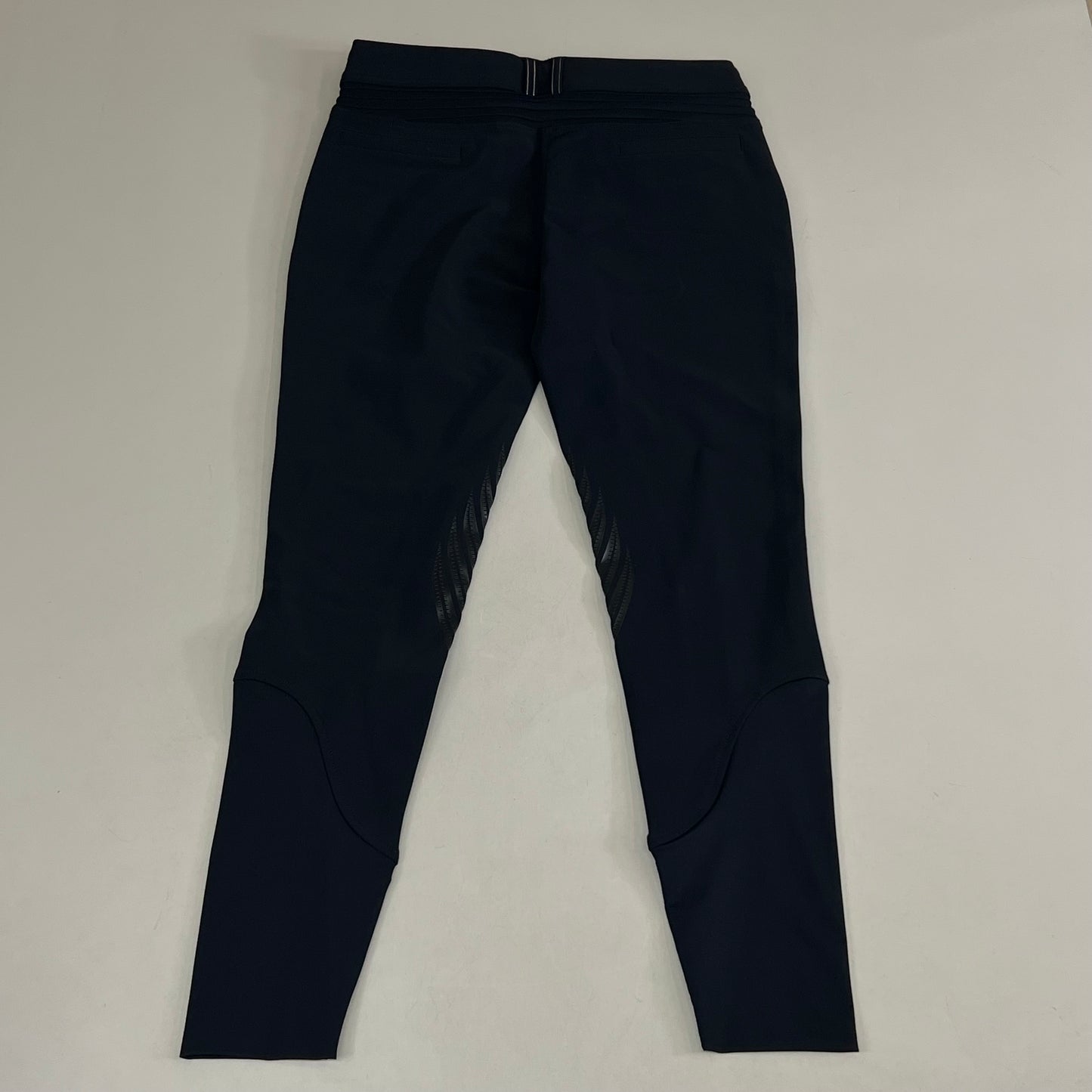 SAMSHIELD Chloe Metal Dots Equestrian Pants Women's Sz US 26, UK 8, FR 36 Black