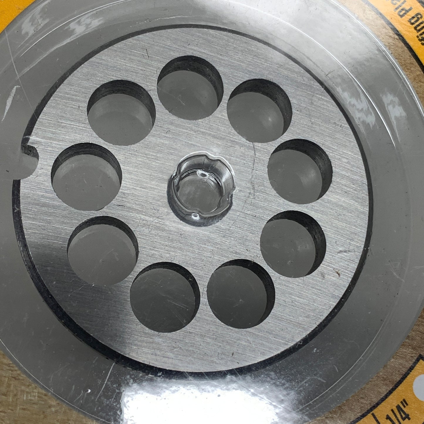 LEM Grinder Plate 10mm #5 (3/8") 2-1/8" Diameter Stainless Steel