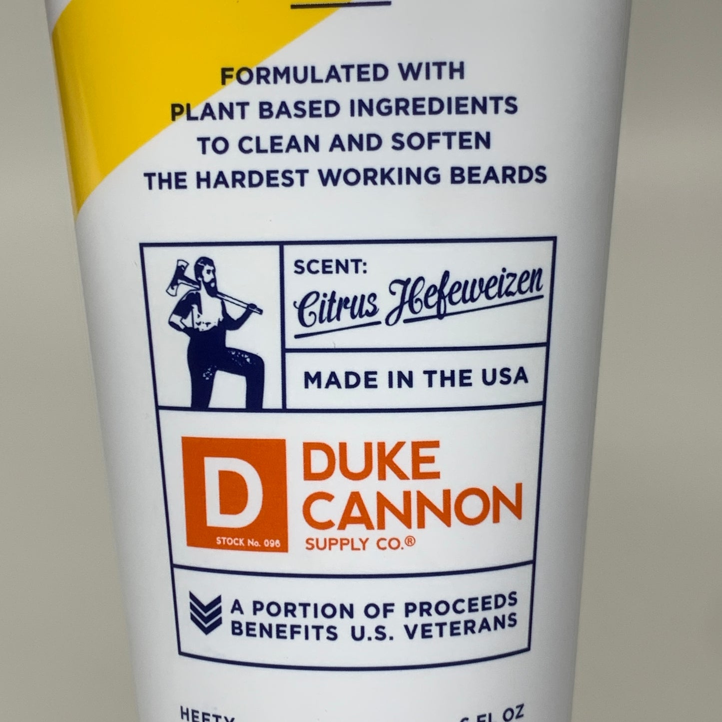 DUKE CANNON (2 PACK) Best Damn Beard Wash Made W/ Plant Based Ingredients 6fl oz