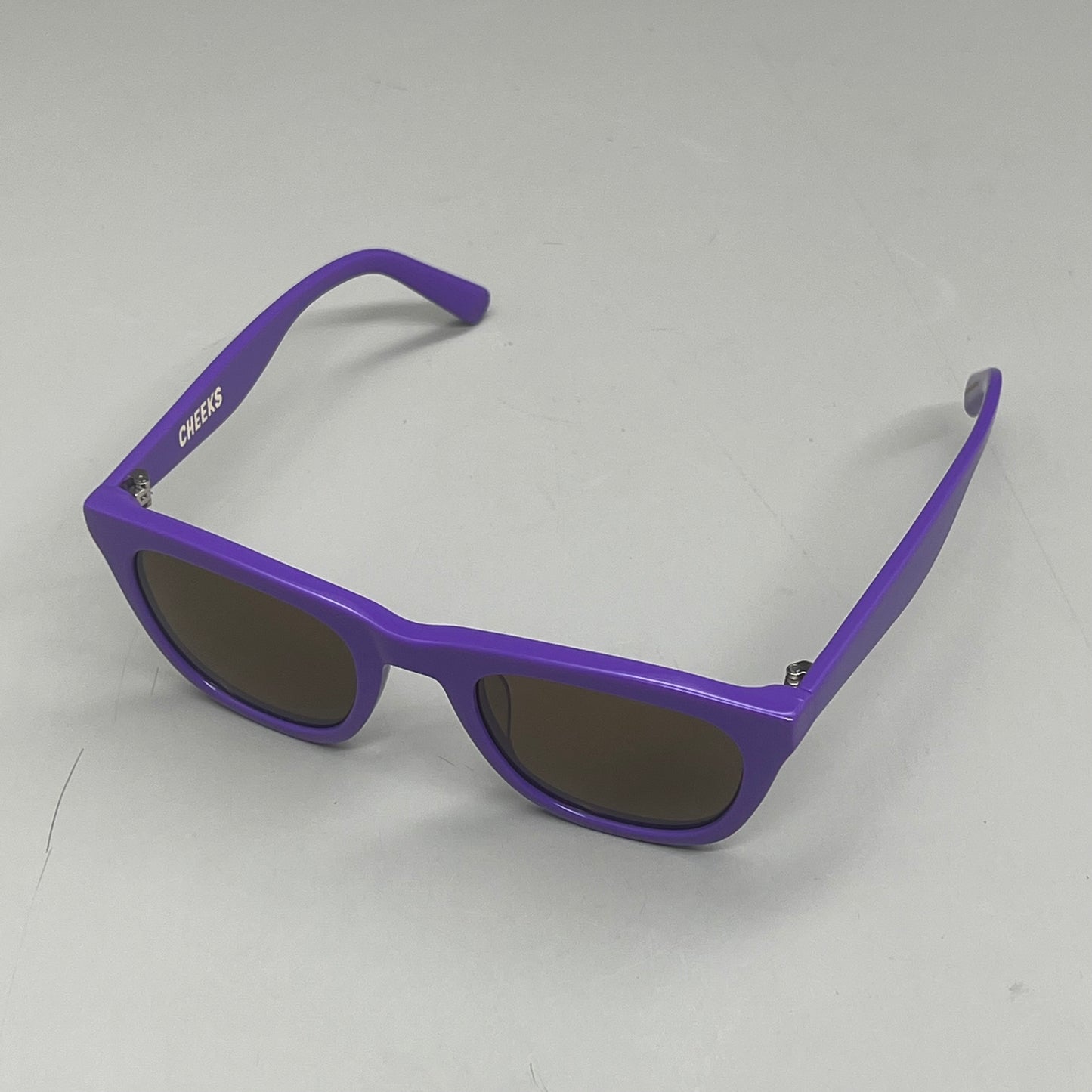 FRIDA MAE CHEEK Clemente Square Polarized Lens Sunglasses Purple SUN-SQUARE-PUR