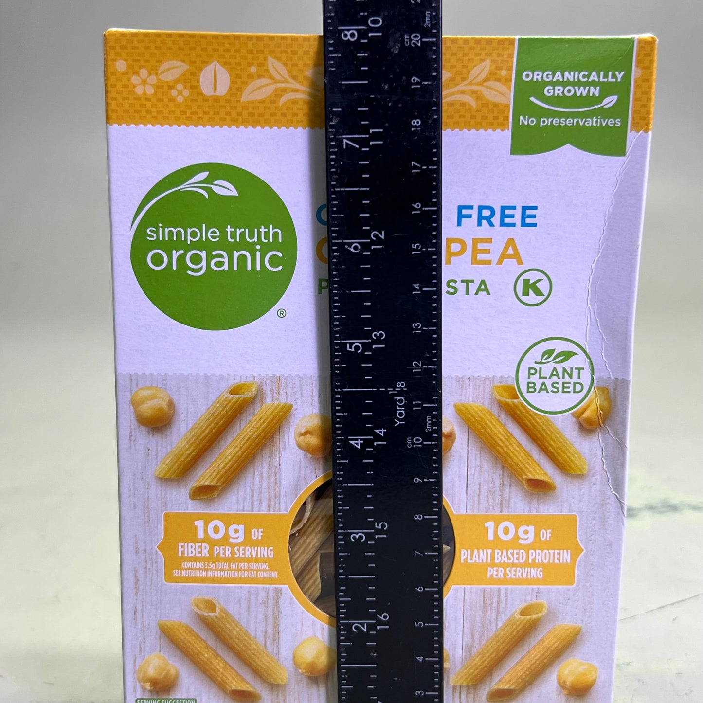 ZA@ SIMPLE TRUTH ORGANIC (6 PACK) Chickpea Penne Pasta 8 oz Yellow BB 02/26 C