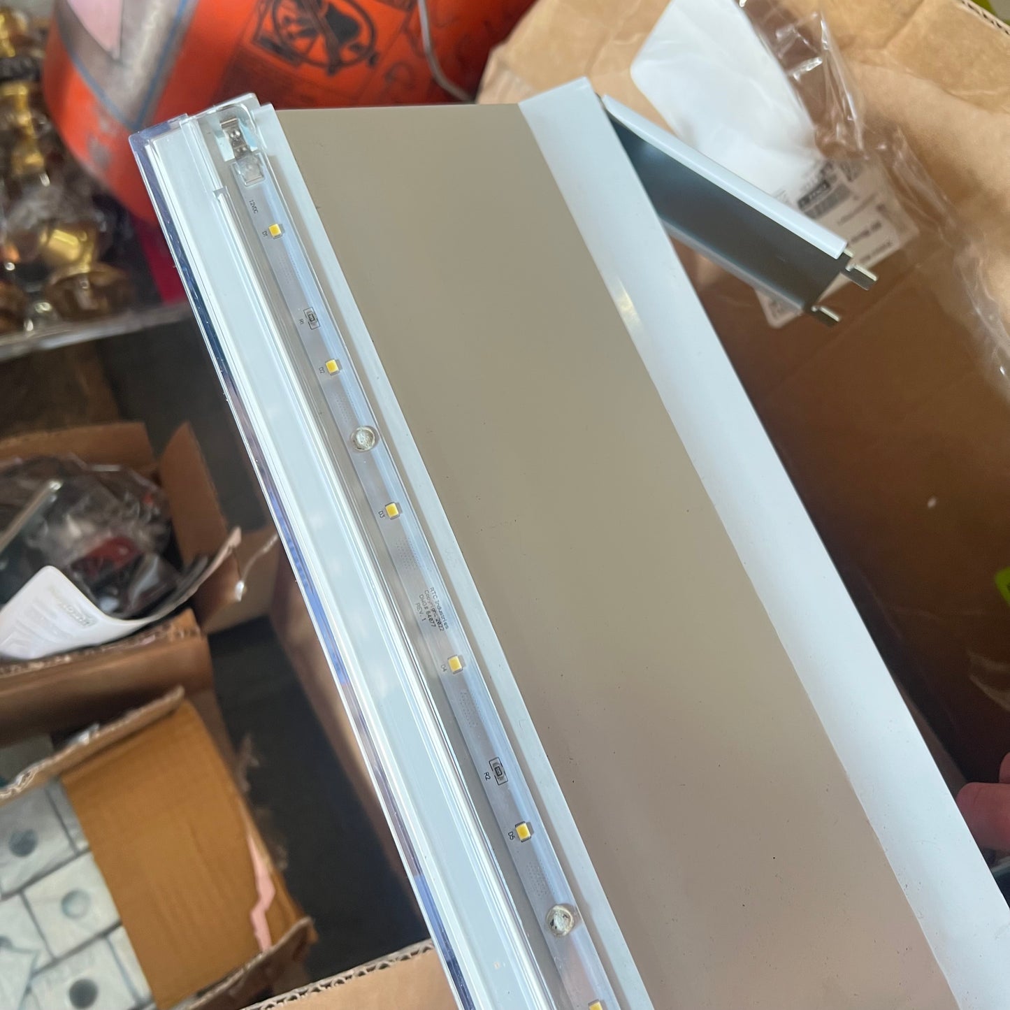 ZA@ Pallet of MIXED Pallet of Hardware, Door Hardware, Bucket, Display Parts & More!!!! (AS-IS)