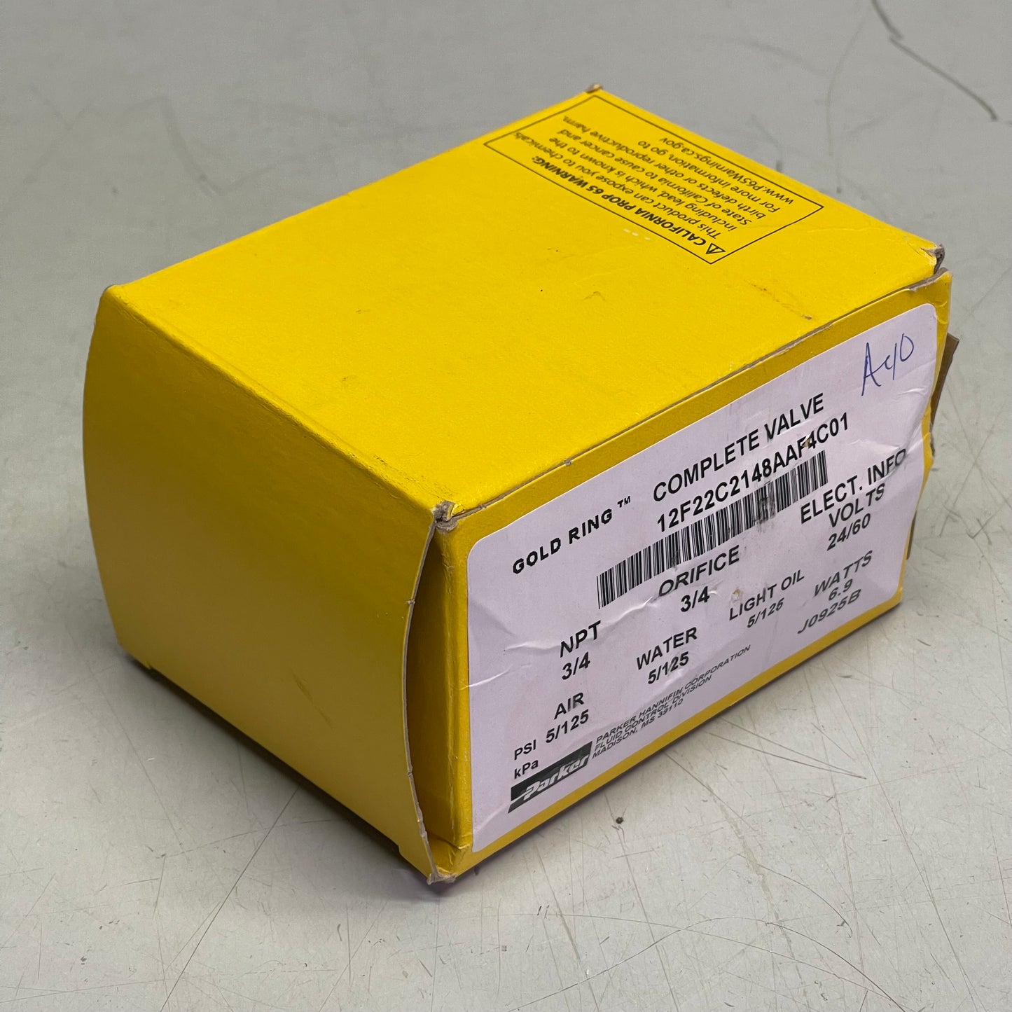 PARKER Gold Ring Complete Solenoid Valve 1F22C2148AAF4C01