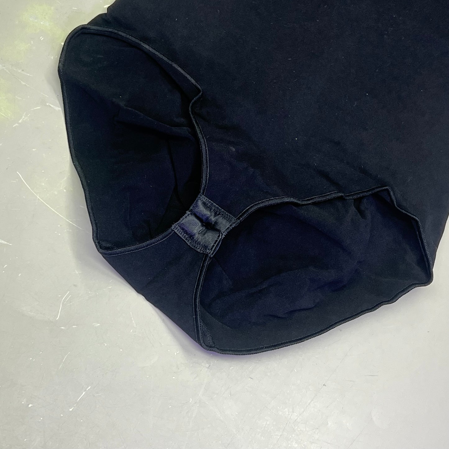 LUXMERY Breathable Stretch Fabric Low Back Sculpting Body Suit Sz XL Black