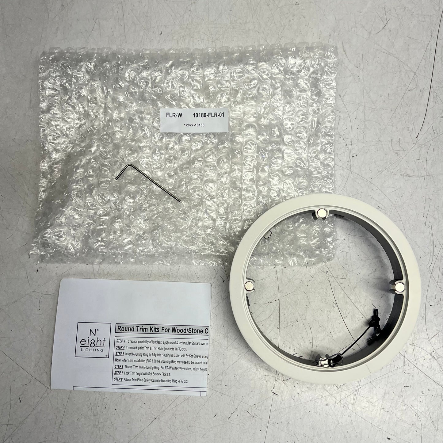 Nº EIGHT Flanged Recessed Housing Series 804 & 804s Ceilings White 10180-FLR-|01