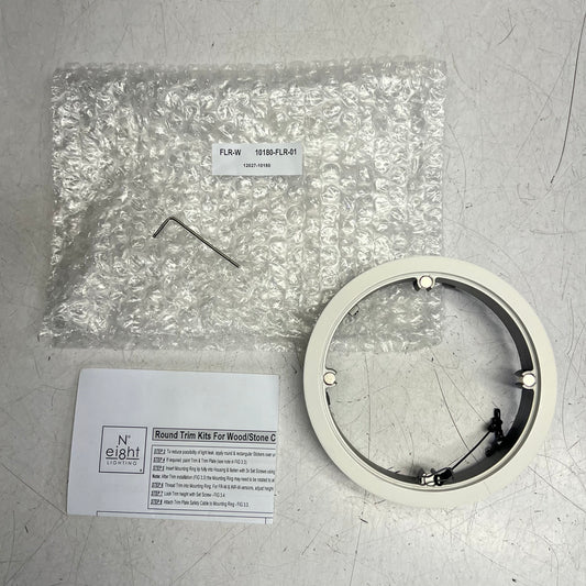 Nº EIGHT Flanged Recessed Housing Series 804 & 804s Ceilings White 10180-FLR-|01