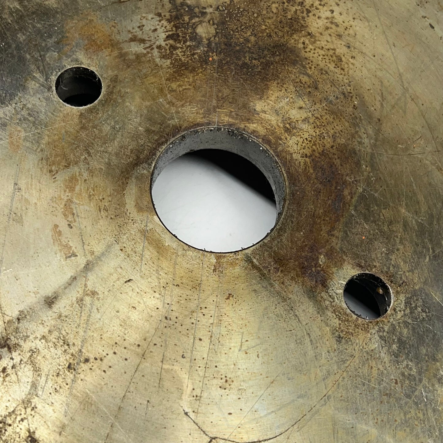 ZA@ Round Working Fixture Plate for Cutting Tools CNC Machining 12" Dia Grey (Used)