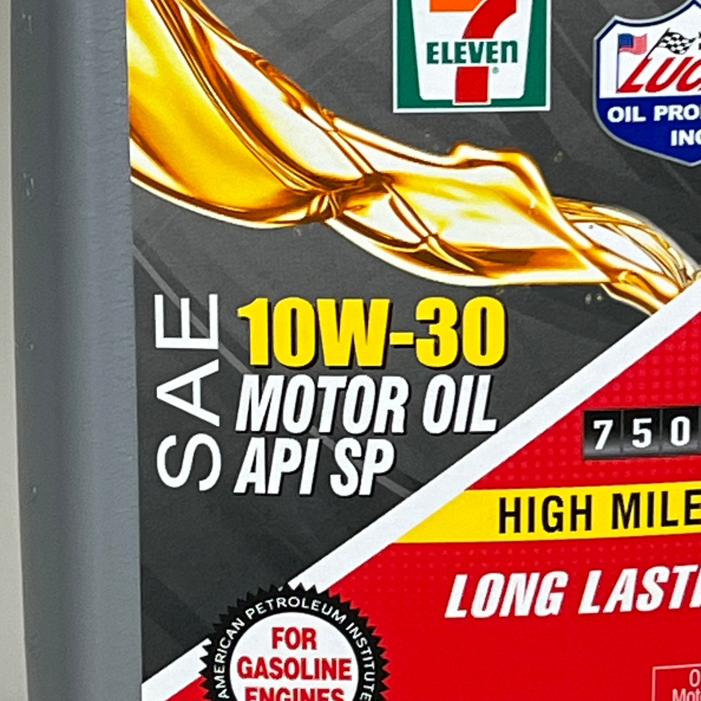 7 ELEVEN (6 PACK) SAE 10W-30 Motor Oil API SP High Milage 1 Quart MFD 06/24 (New Other)