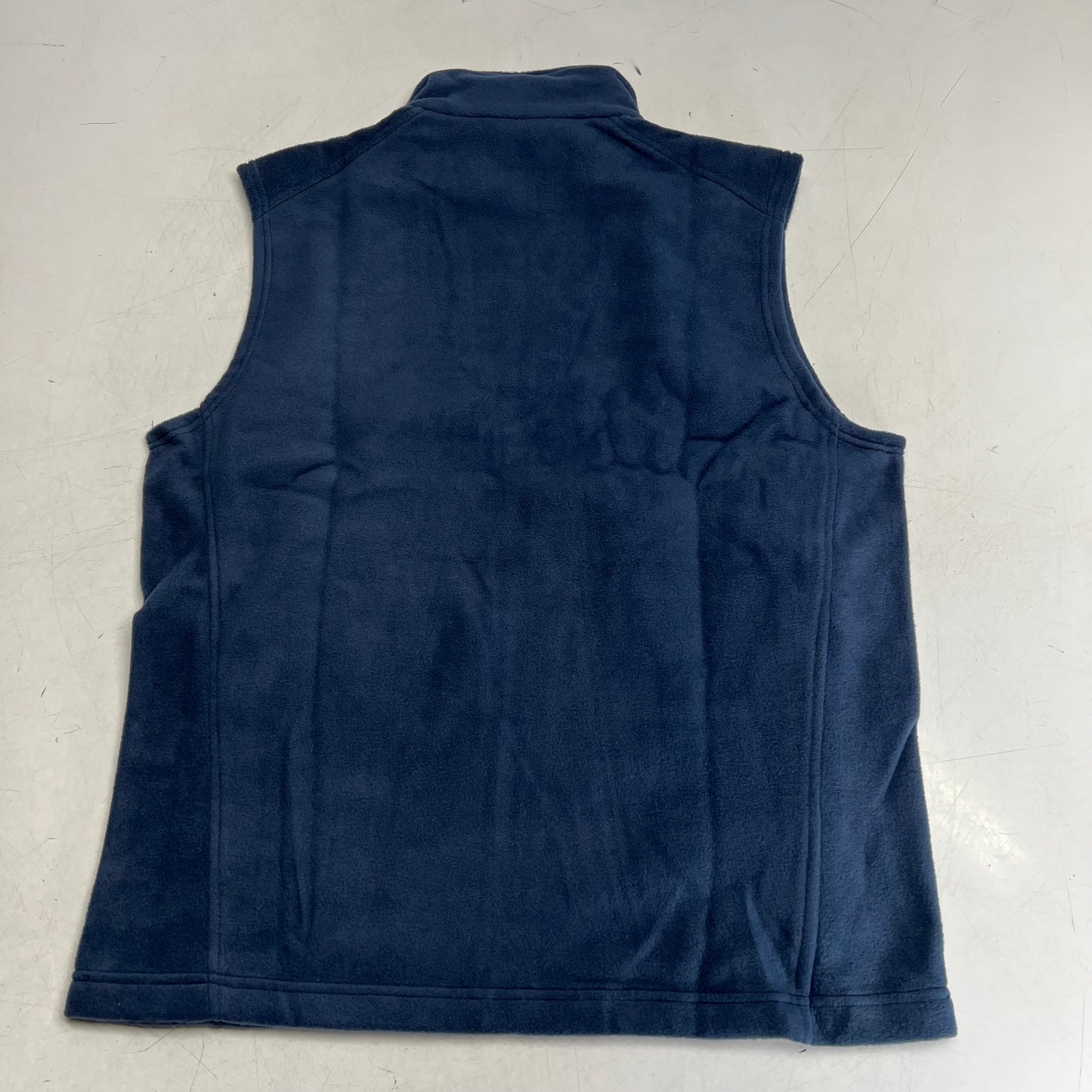 COLUMBIA Steens Mountain Zip Soft Fleece Vest Men's Sz M Navy Blue AS1535-464