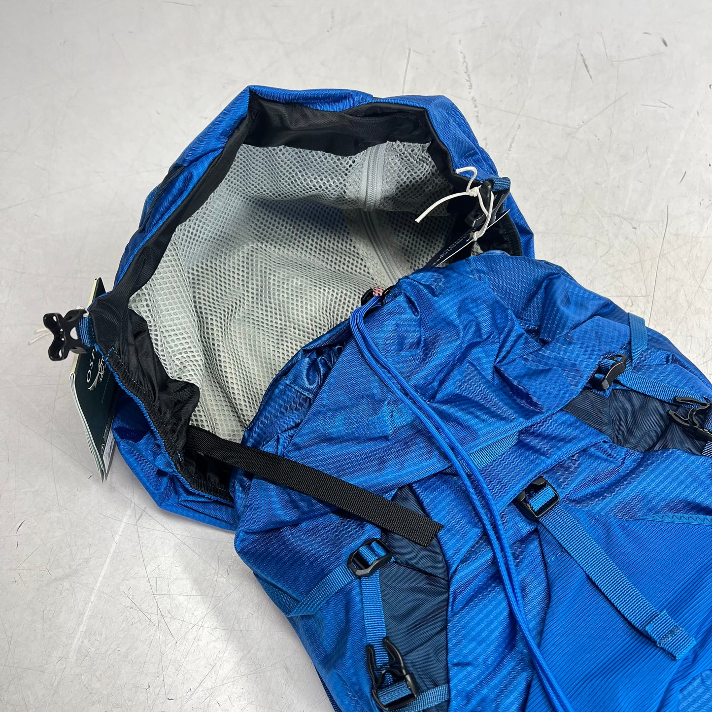 OSPREY Exos 58 Backpack Comfort Pack Men's Sz L/XL 61L Blue Ribbon 10004021