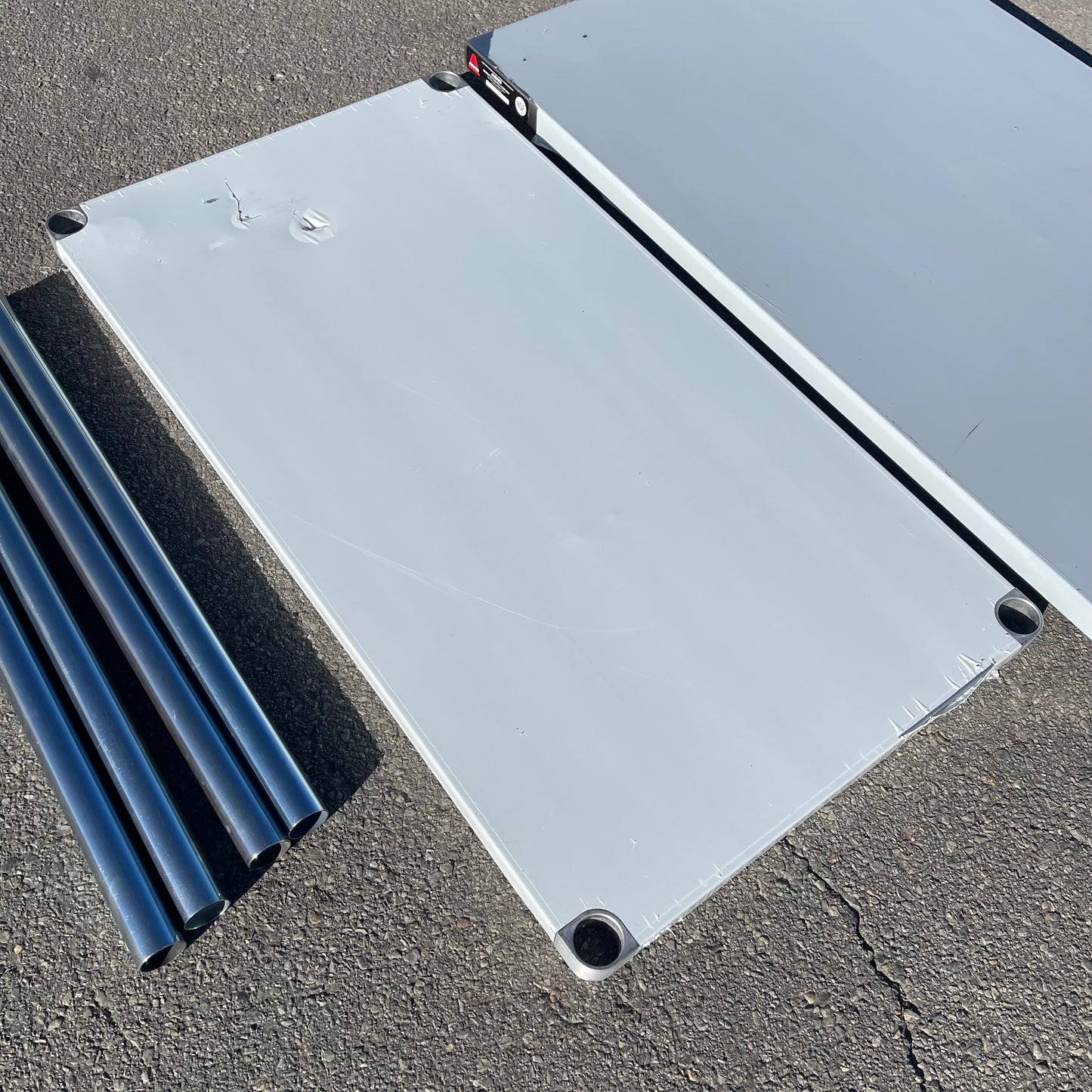 ZA@ Pallet of AERO Work Table & Casters w/o Splash Stainless Steel 3TG-3048-MCM ~40 lbs (AS-IS)