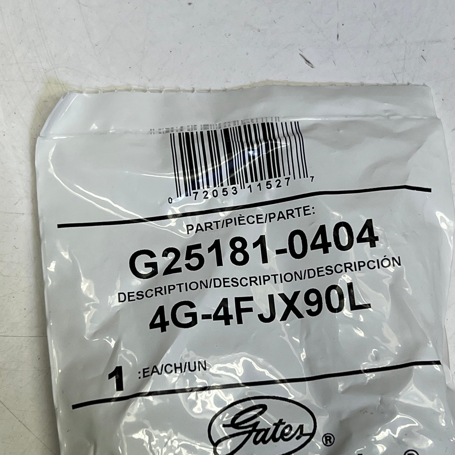 GATES Steel Coupling Megacrimp 7/16-20 Thread Silver 4G-4FJX90L G25181-0404