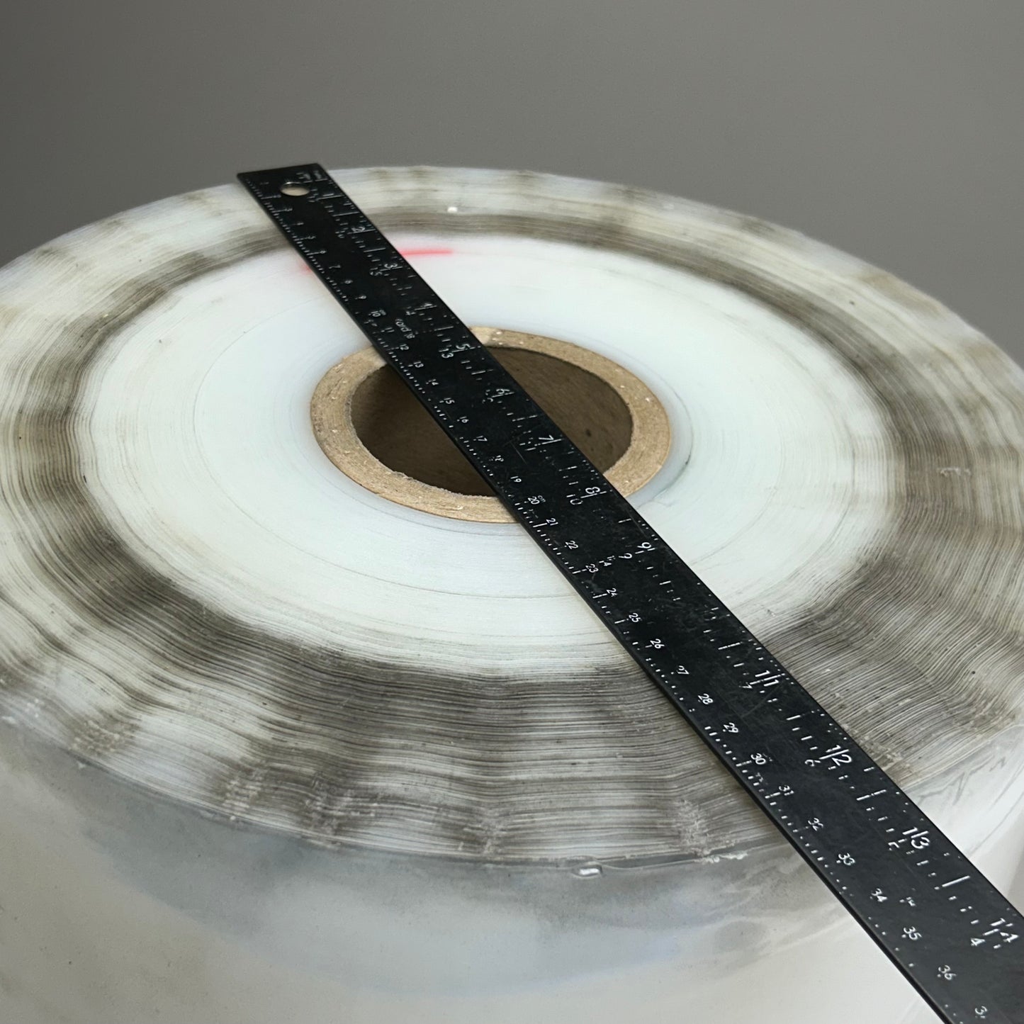 ZA@ Non-Forming Roll Of Thicker Clear Plastic  12.5"x16" Clear (As-is Dirty/Slightly Distressed)