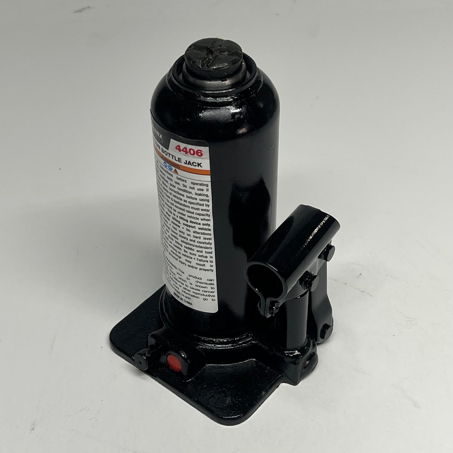 SUNEX TOOLS Bottle Jack Fully Welded Base Built-in Safety Valve 6 Ton 4406