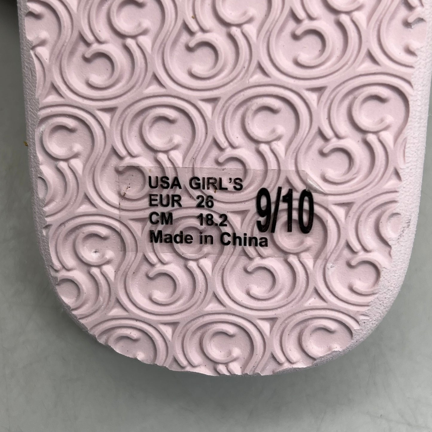 COBIAN Lil' Dana Strap Flower Sandals Kid's Sz 9/10 Pink LDA24-650-9/10