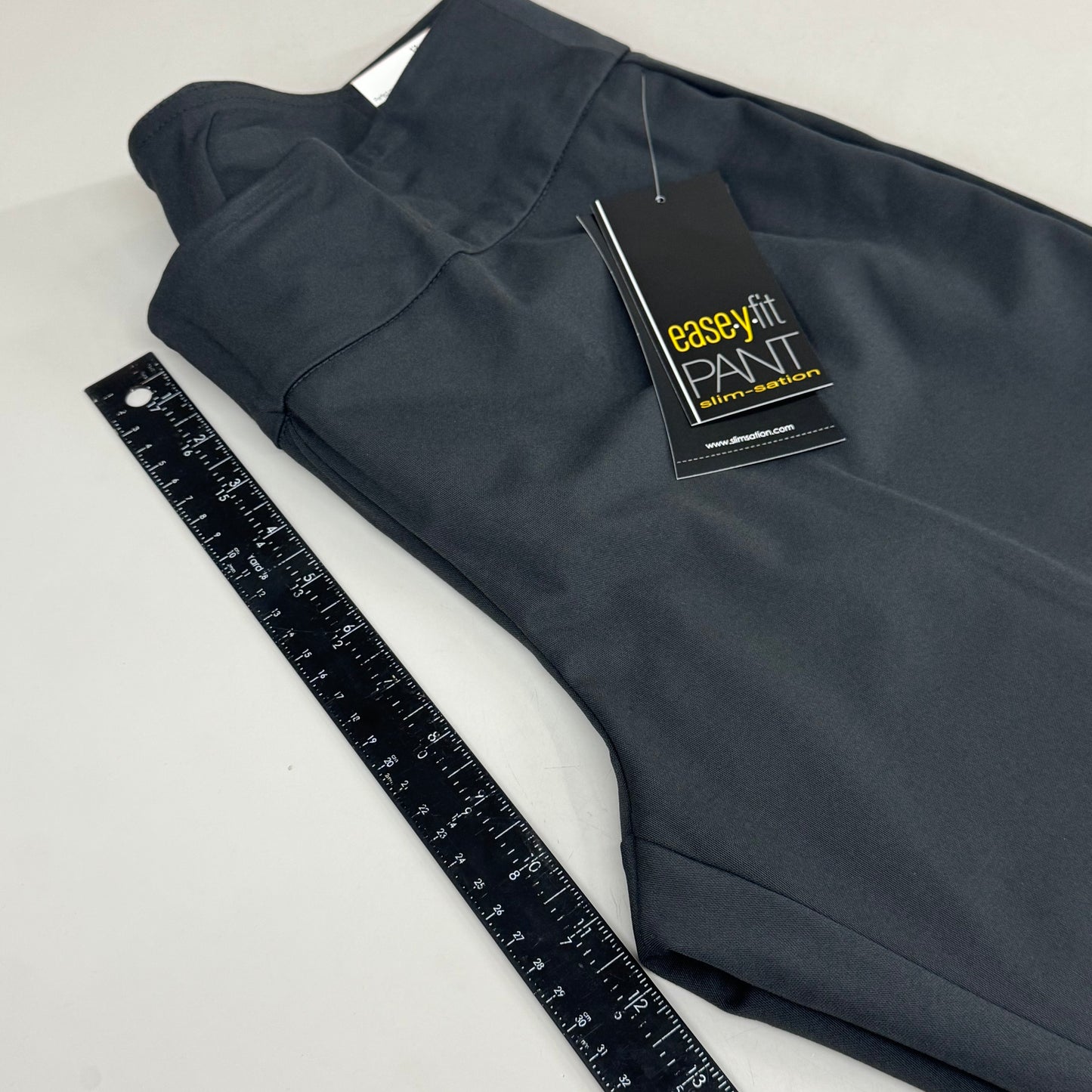 MULTIPLES Woven Ankle Pants Petite Women's Sz 12 Intgry M2623P