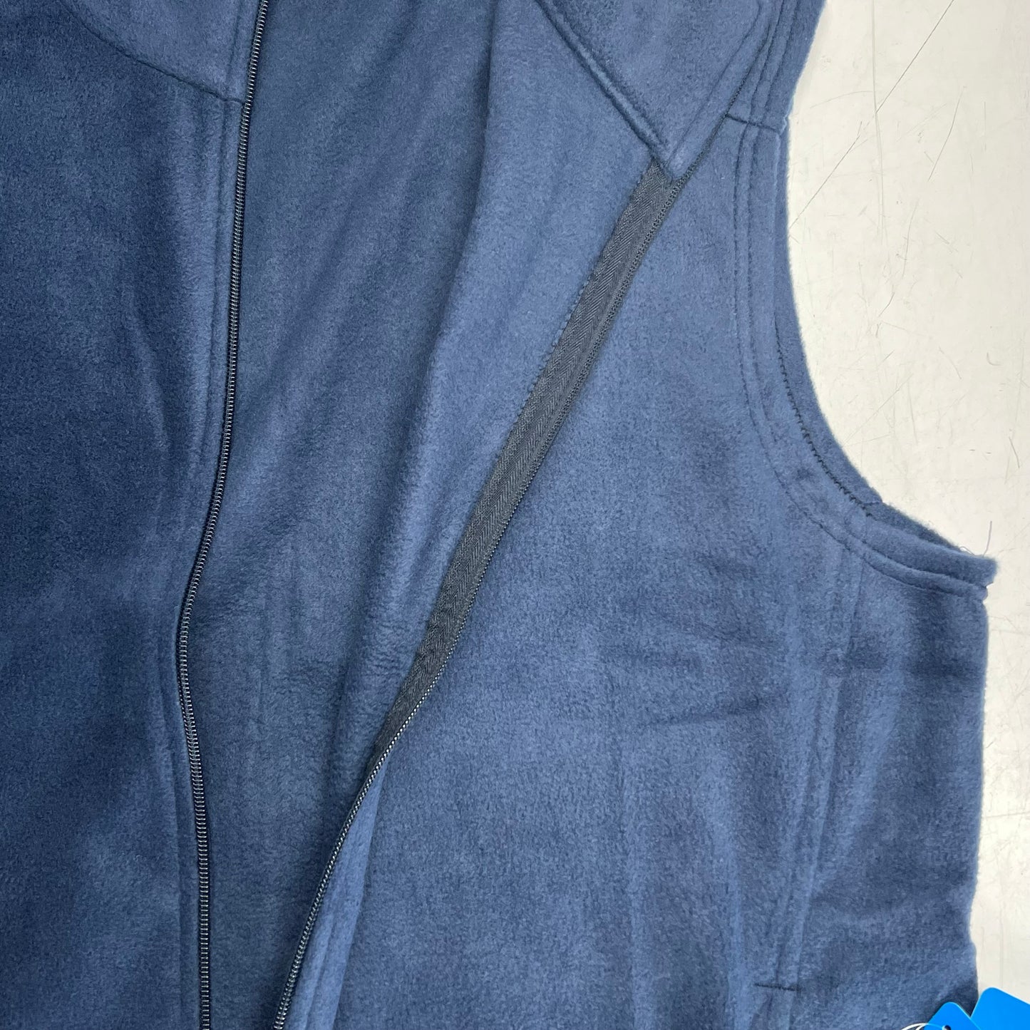 COLUMBIA Steens Mountain Zip Soft Fleece Vest Men's Sz XXL Navy Blue AS1535-464